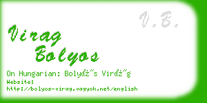 virag bolyos business card